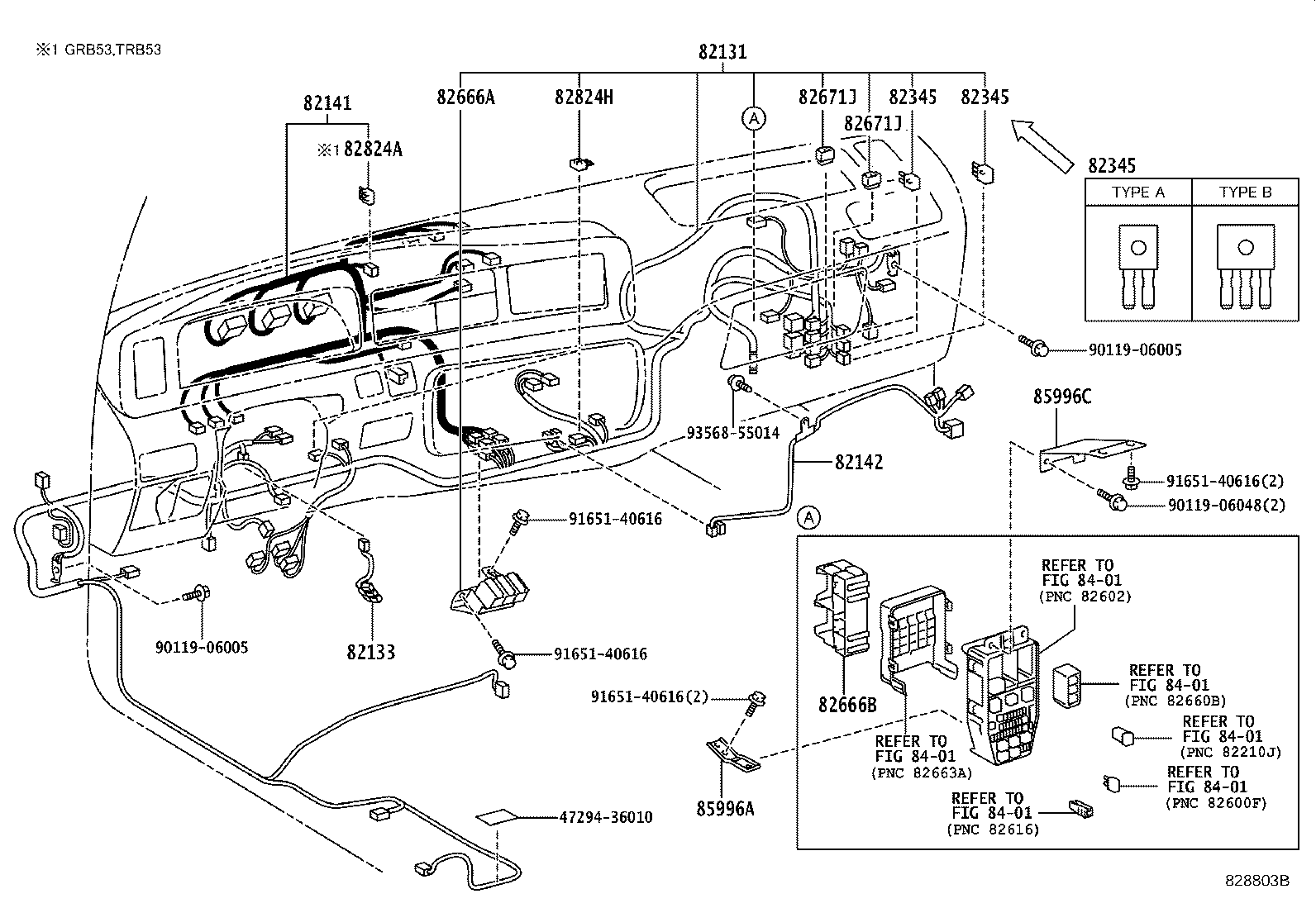 82817-36280 PROTECTOR, WIRING HARNESS, NO.1 product image
