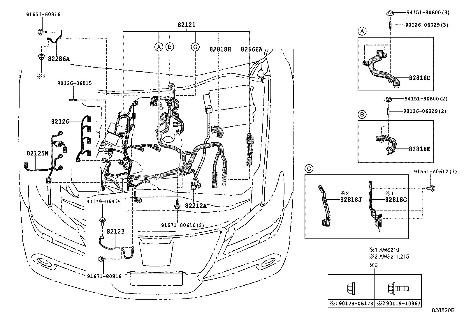 82817-3AC20 PROTECTOR, WIRING HARNESS, NO.1 product image
