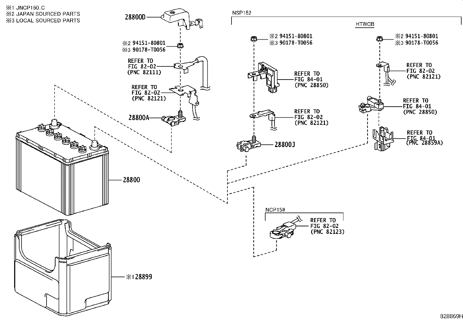 Toyota 28800-0Y162 BATTERY