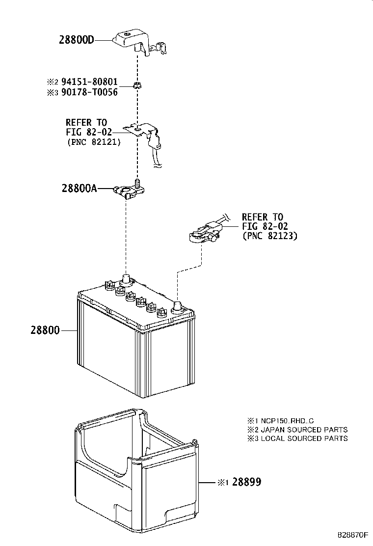 Toyota 28800-0Y261 BATTERY