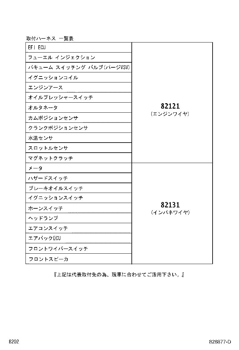 82122-B5142 WIRE, ENGINE, NO.2 product image