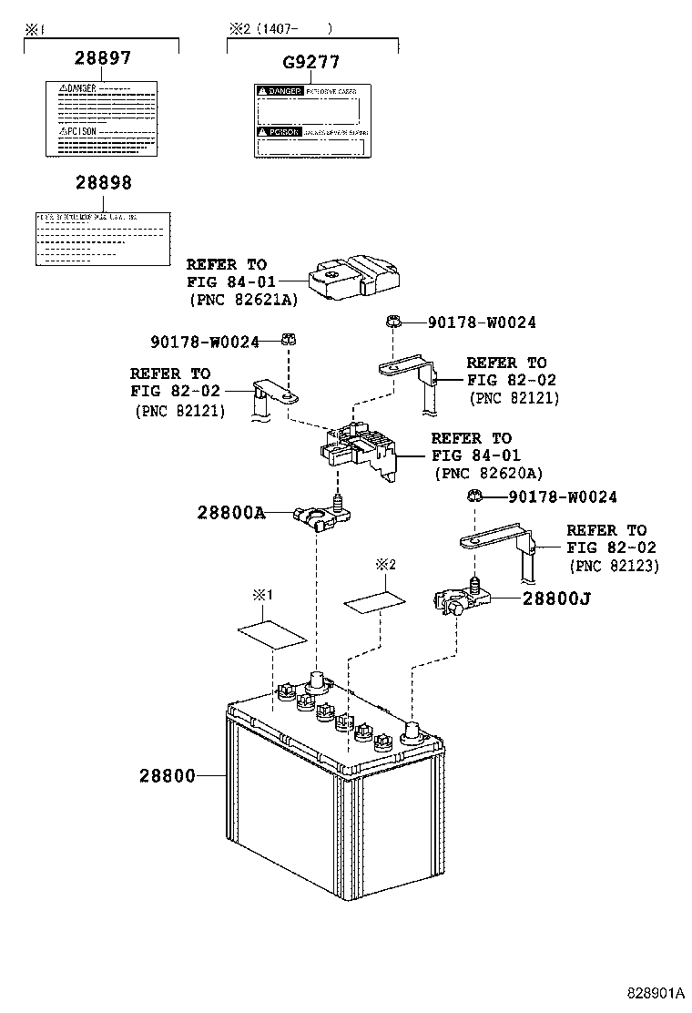 28898-20020 PLATE, BATTERY product image