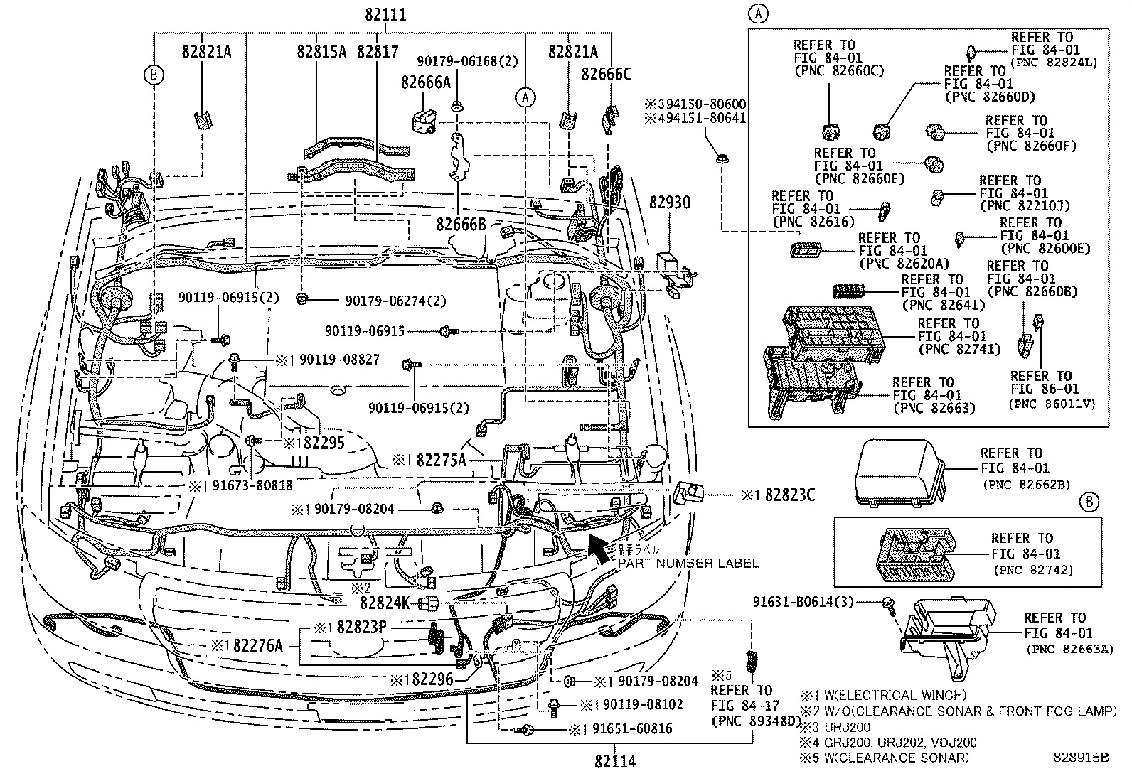 82142-60212 WIRE, INSTRUMENT PANEL, NO.2 product image