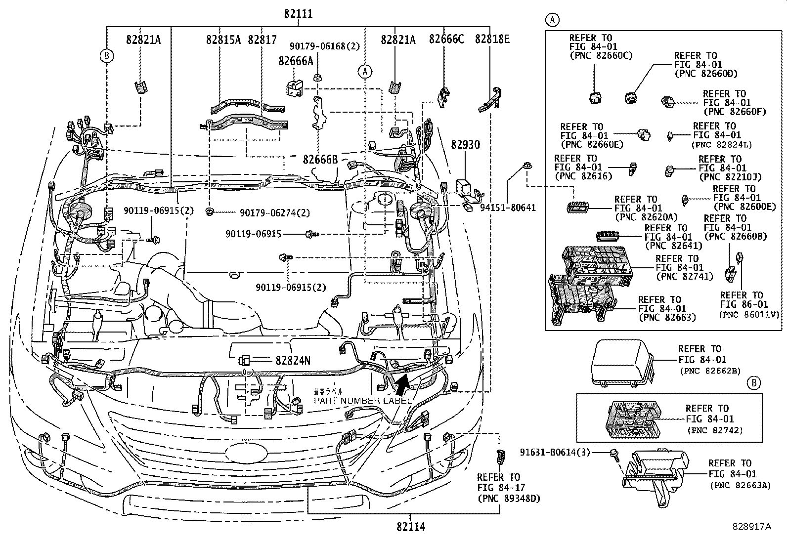 82142-60M00 WIRE, INSTRUMENT PANEL, NO.2 product image