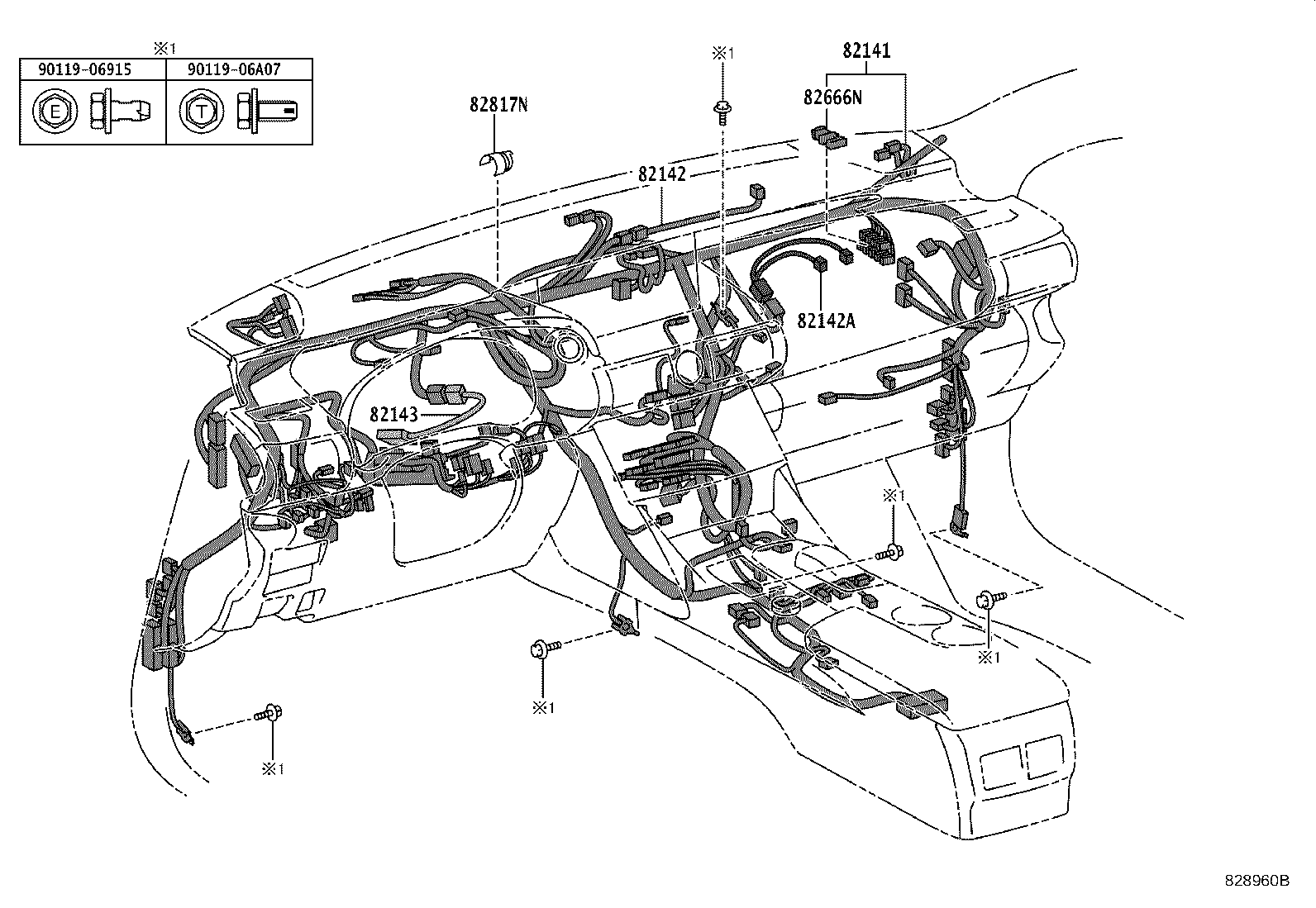 82817-53760 PROTECTOR, WIRING HARNESS, NO.1 product image