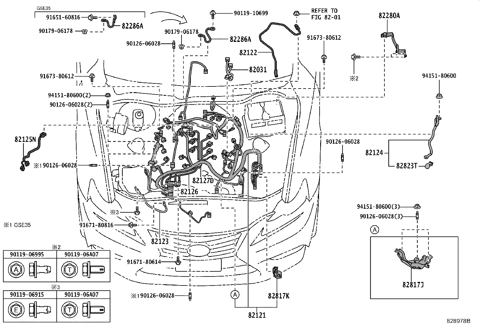 82113-53180 WIRE, ENGINE ROOM, NO.3 product image