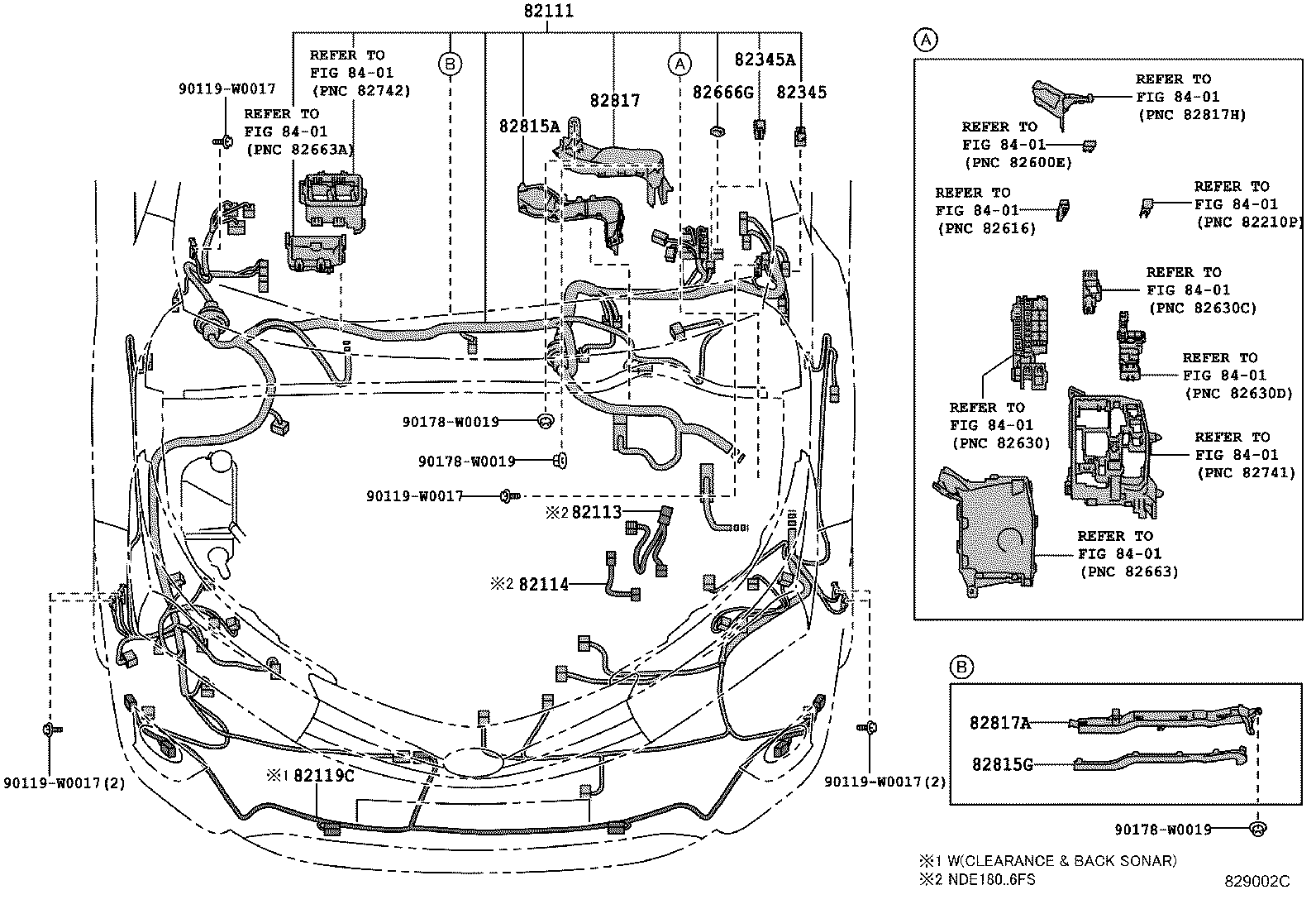 82712-28440 SUPPORT, WIRING HARNESS product image