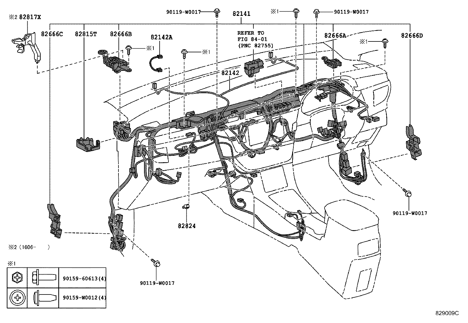 82712-28440 SUPPORT, WIRING HARNESS product image