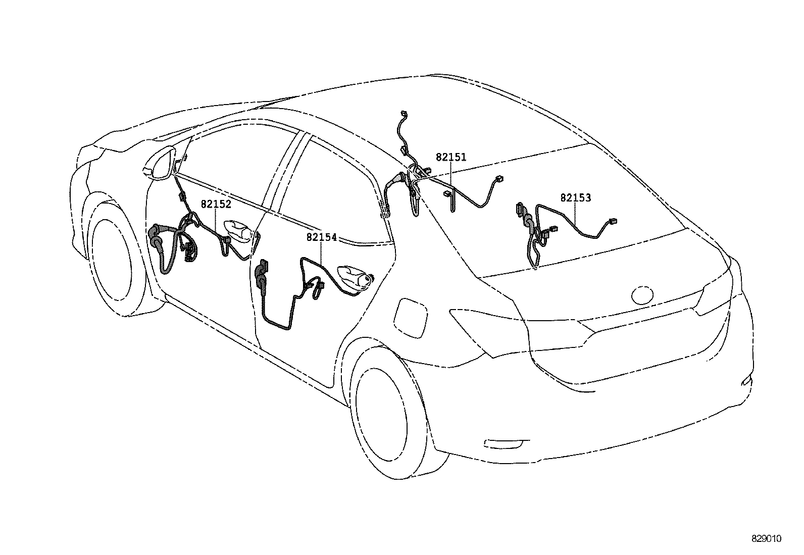 82712-28440 SUPPORT, WIRING HARNESS product image