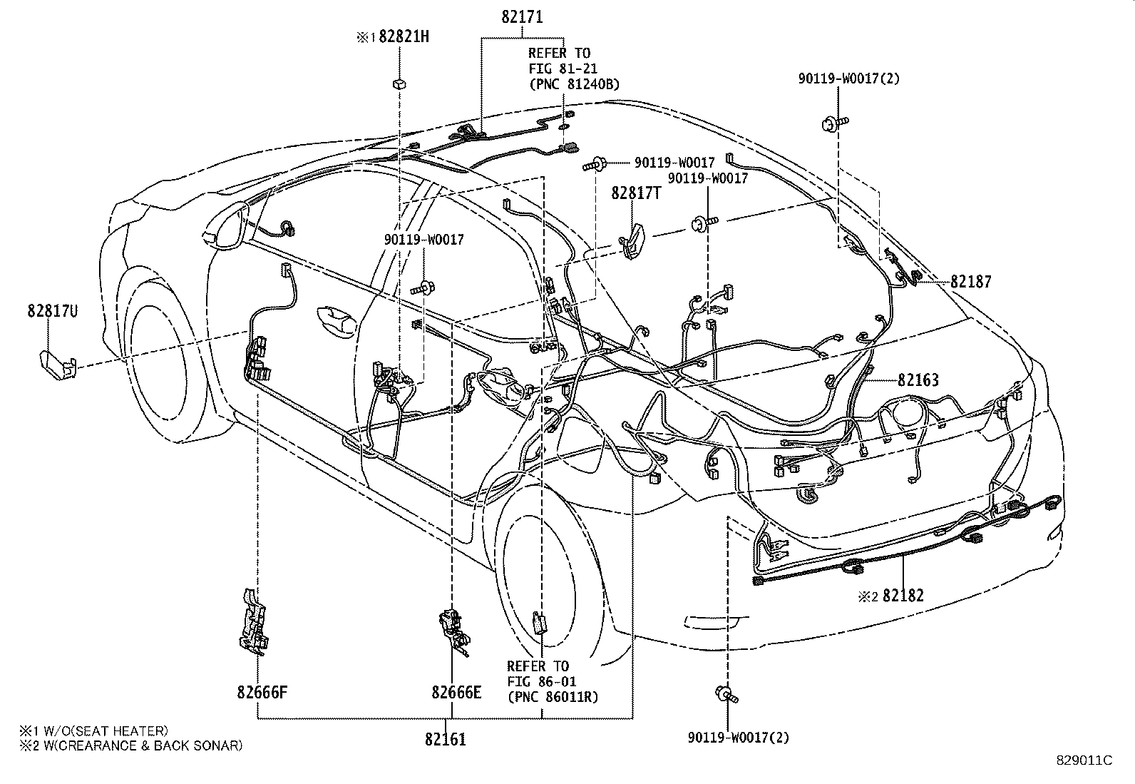 82712-28440 SUPPORT, WIRING HARNESS product image