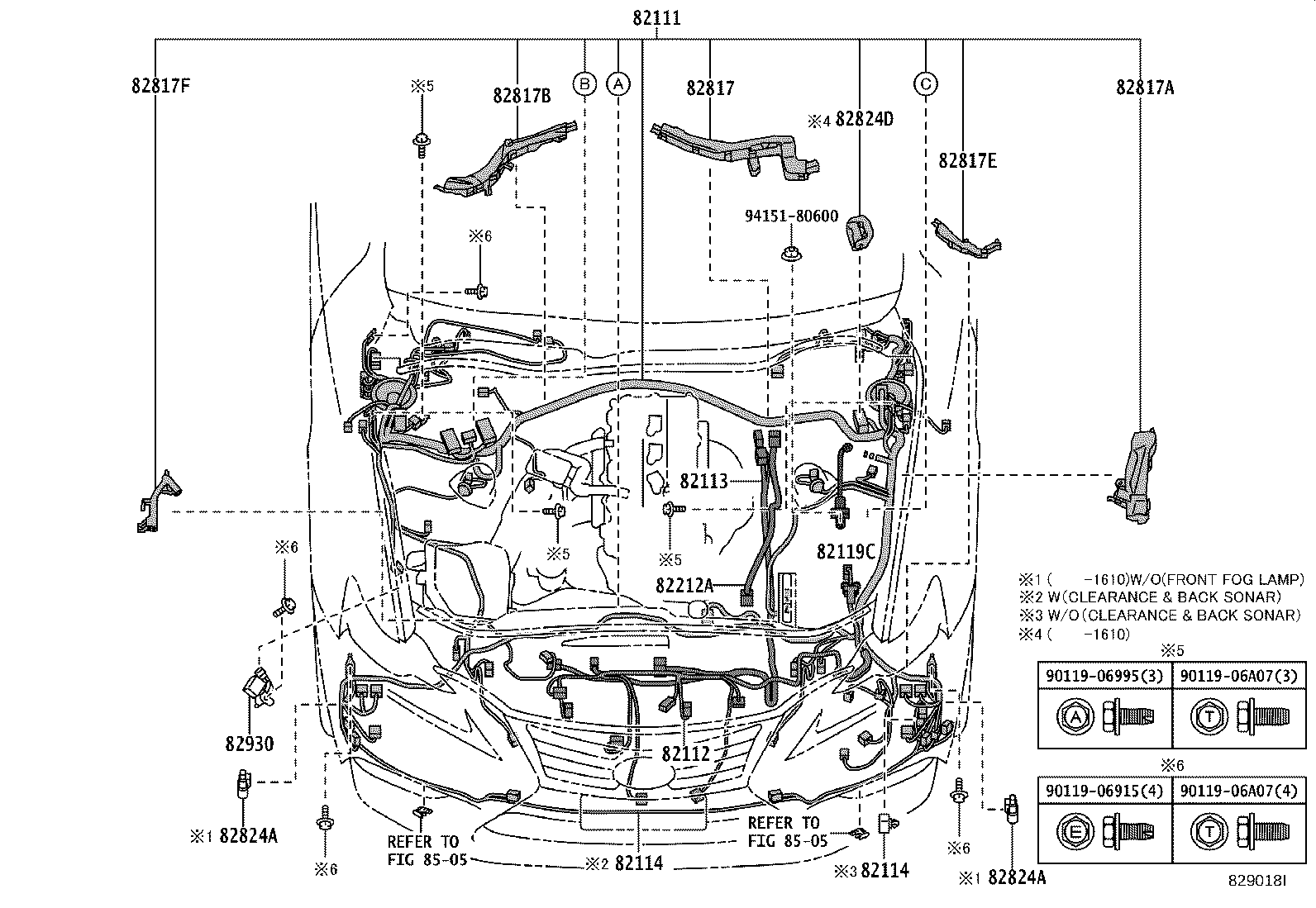 82142-53170 WIRE, INSTRUMENT PANEL, NO.2 product image