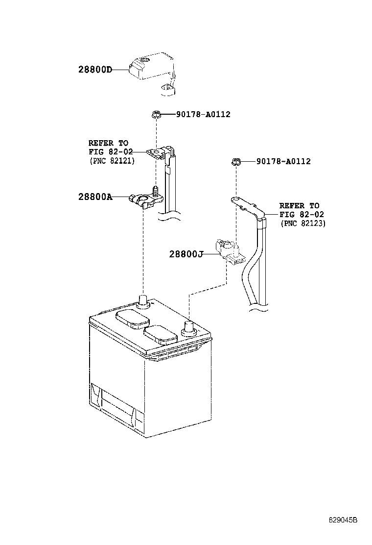 Toyota 82821-06040 COVER, CONNECTOR(FOR BATTERY TERMINAL)