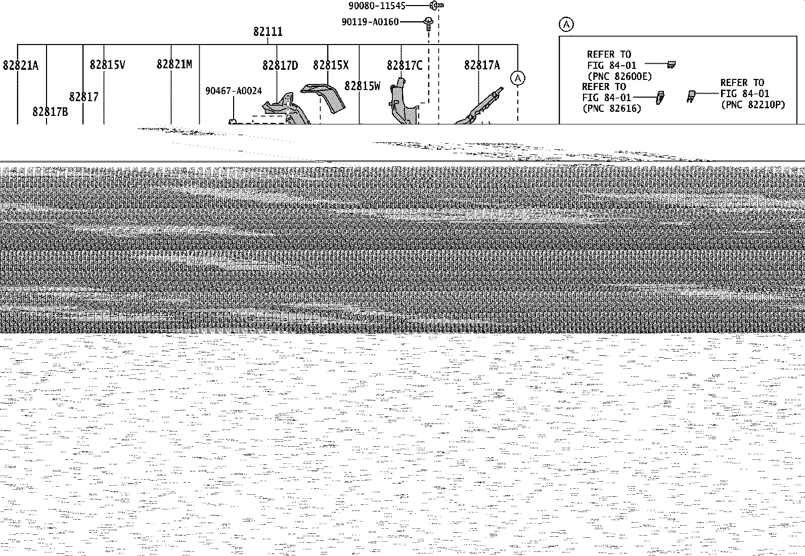 Toyota 82161-0ZX71 WIRE, FLOOR