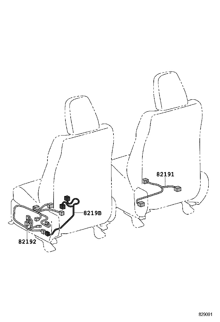 82142-0R080 WIRE, INSTRUMENT PANEL, NO.2 product image