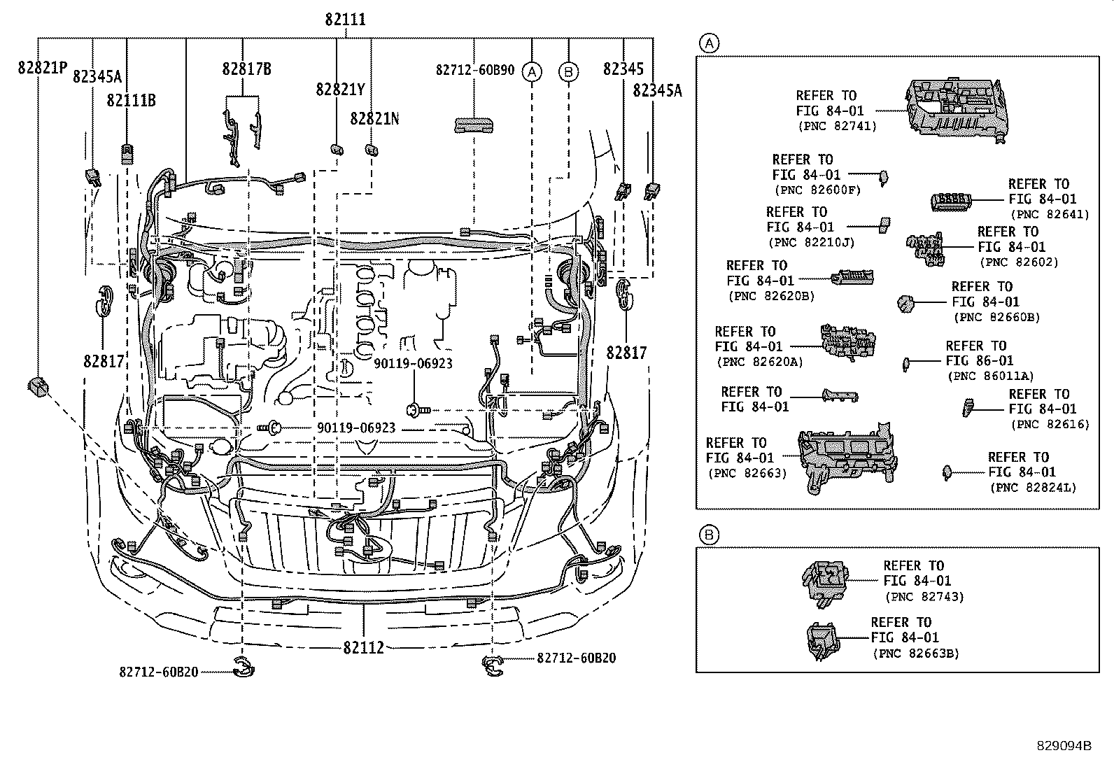 82142-60850 WIRE, INSTRUMENT PANEL, NO.2 product image