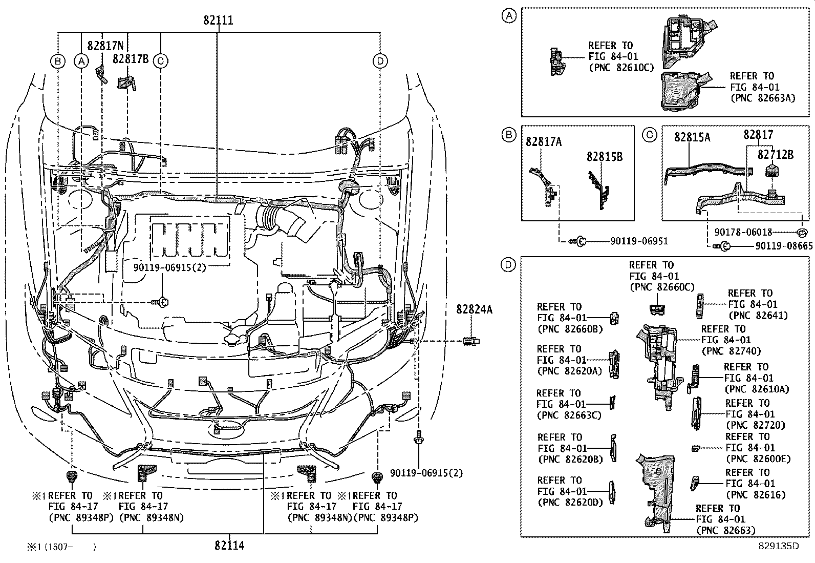 82151-33F91 WIRE, FRONT DOOR, RH product image