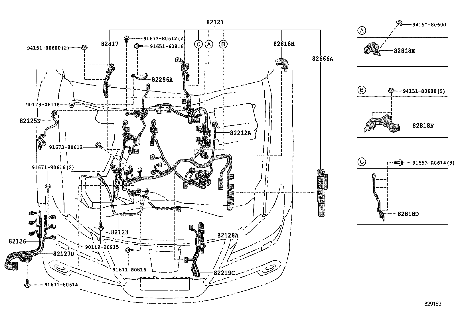 82817-3AC20 PROTECTOR, WIRING HARNESS, NO.1 product image