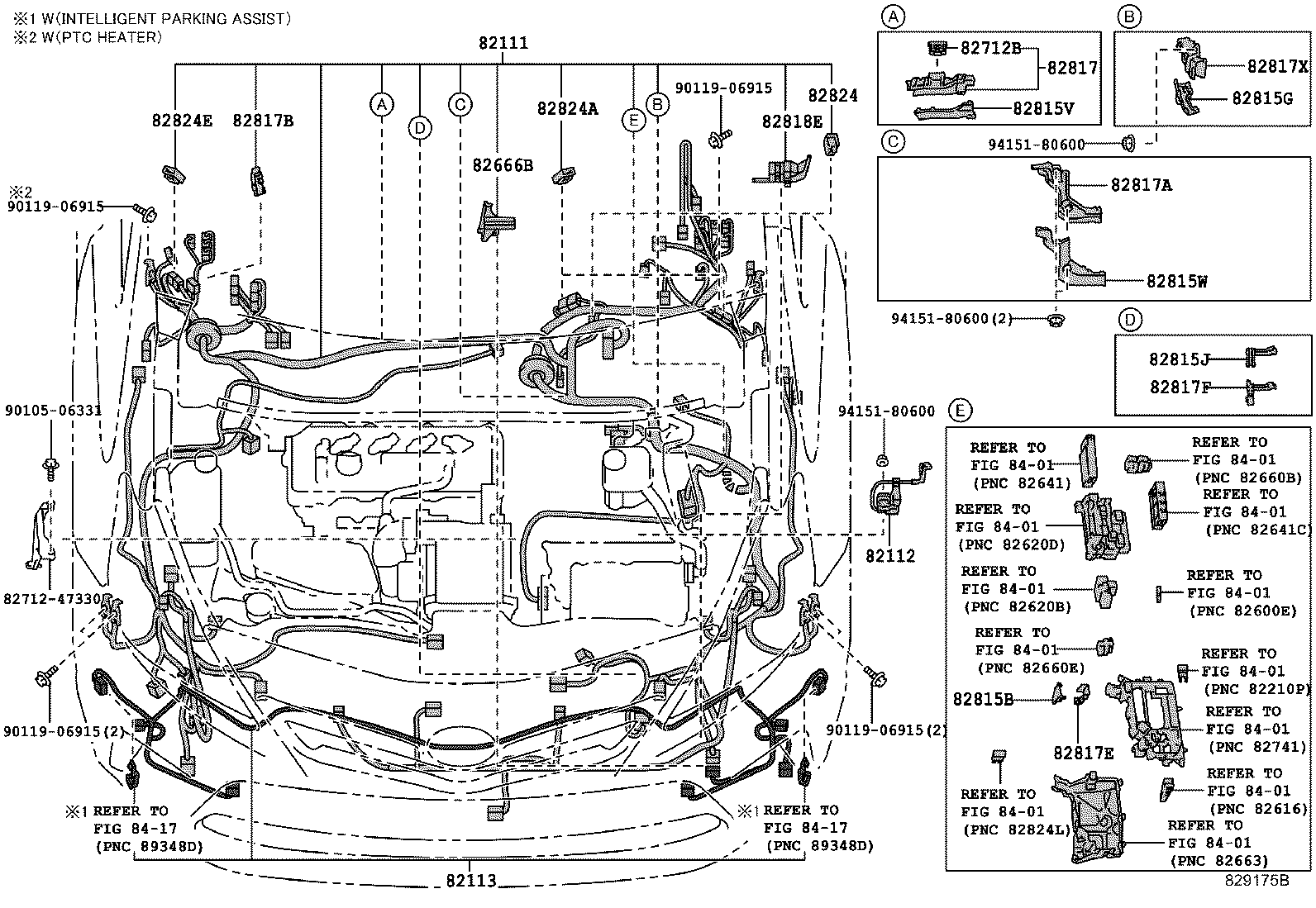82142-47220 WIRE, INSTRUMENT PANEL, NO.2 product image