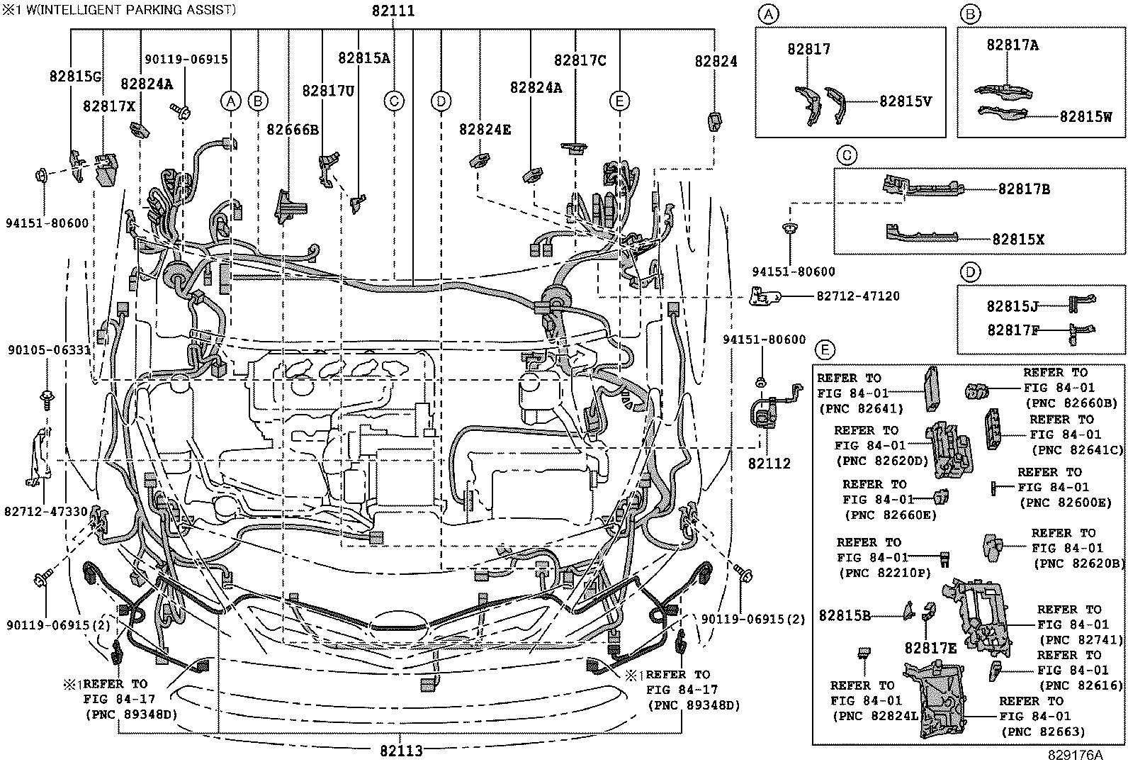 82142-47220 WIRE, INSTRUMENT PANEL, NO.2 product image