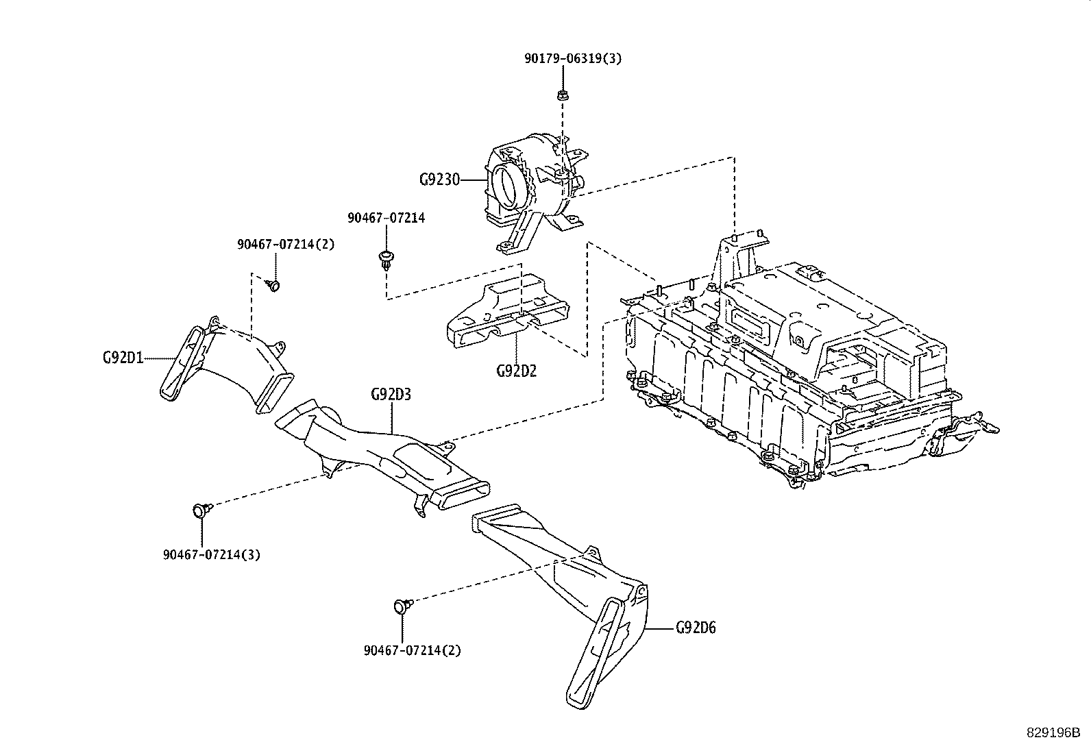 G920L-30030 COVER SUB-ASSY, HYBRID BATTERY, UPPER NO.1 product image