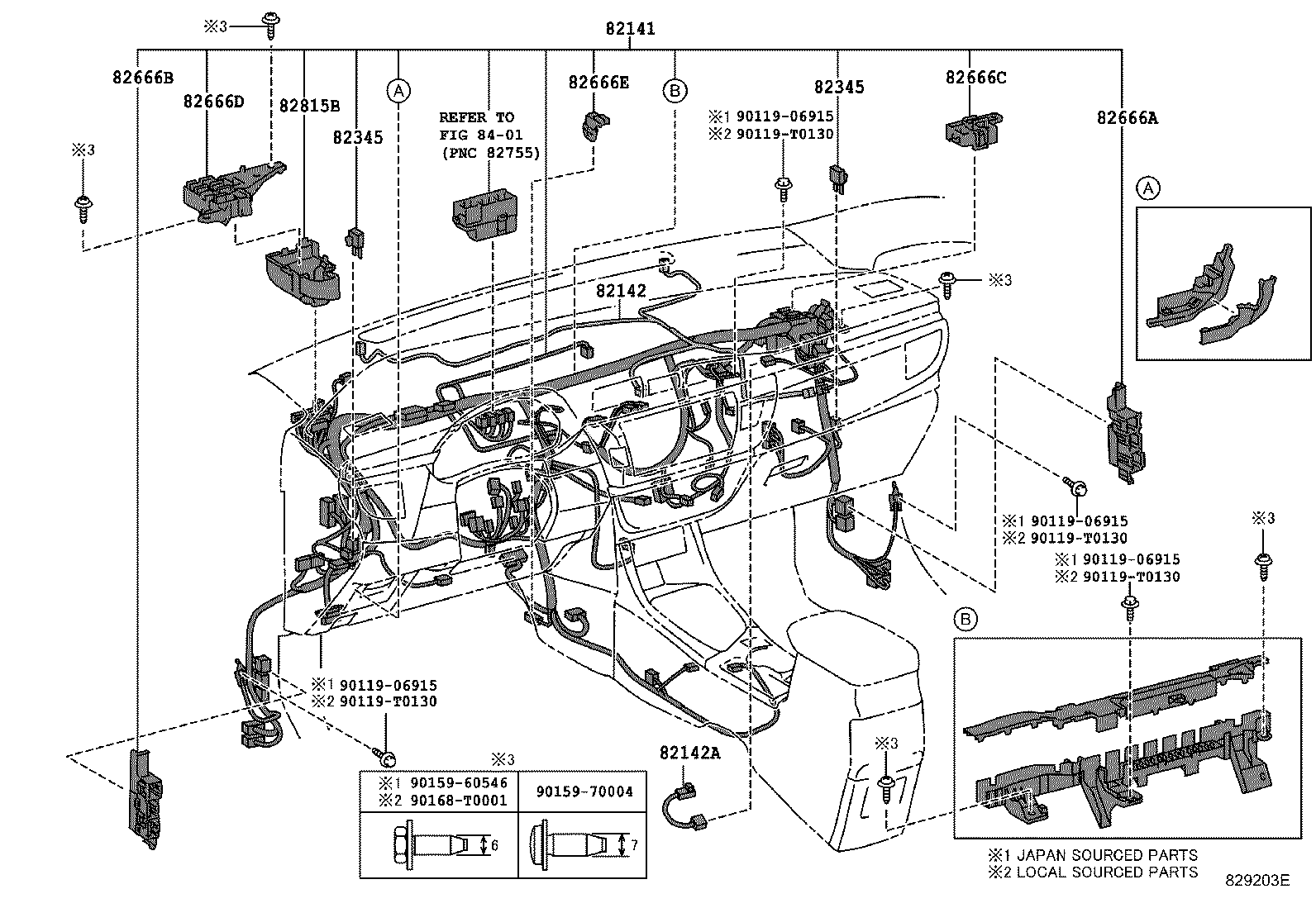 82140-02420 WIRE, INSTRUMENT PANEL, NO.2 product image