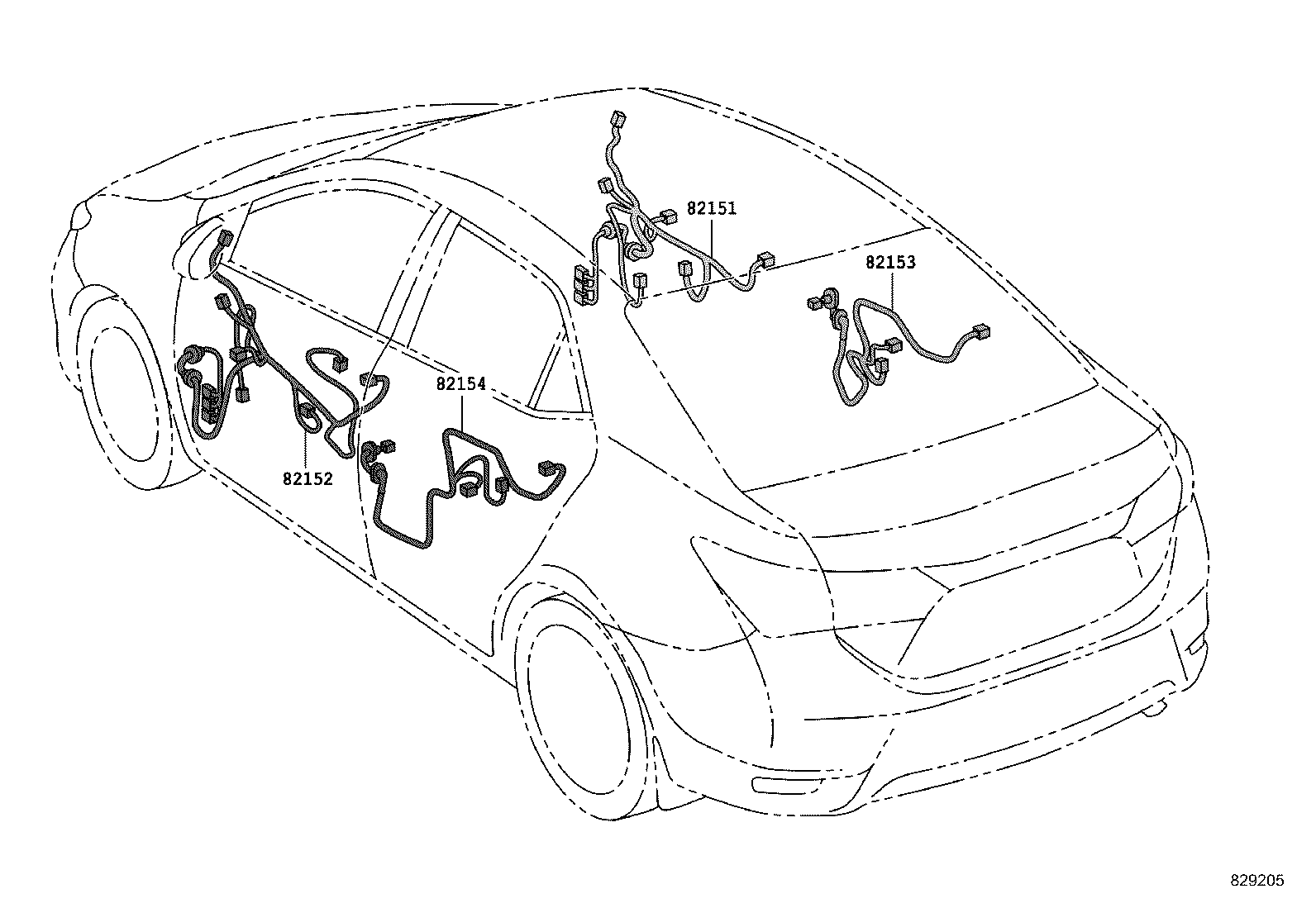 82140-02420 WIRE, INSTRUMENT PANEL, NO.2 product image