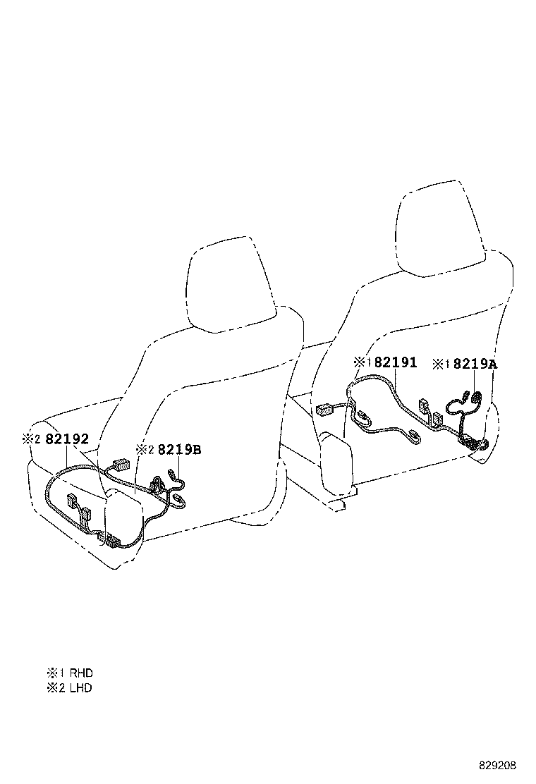 82140-02420 WIRE, INSTRUMENT PANEL, NO.2 product image