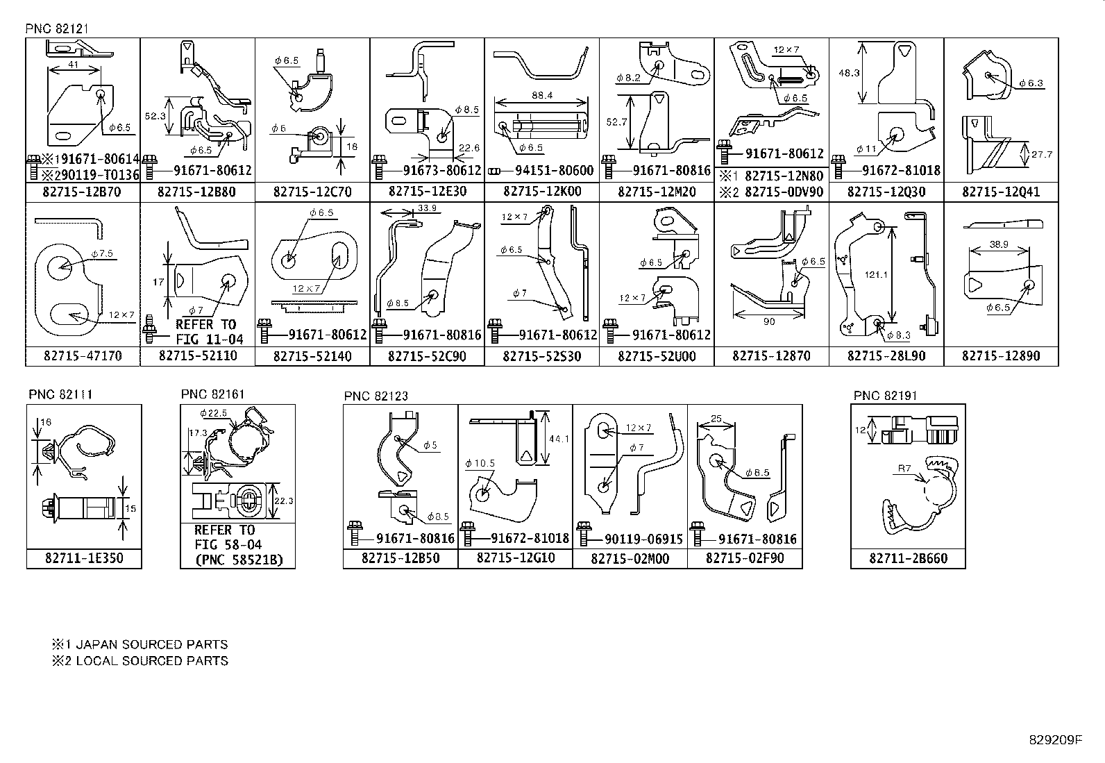 82140-02420 WIRE, INSTRUMENT PANEL, NO.2 product image