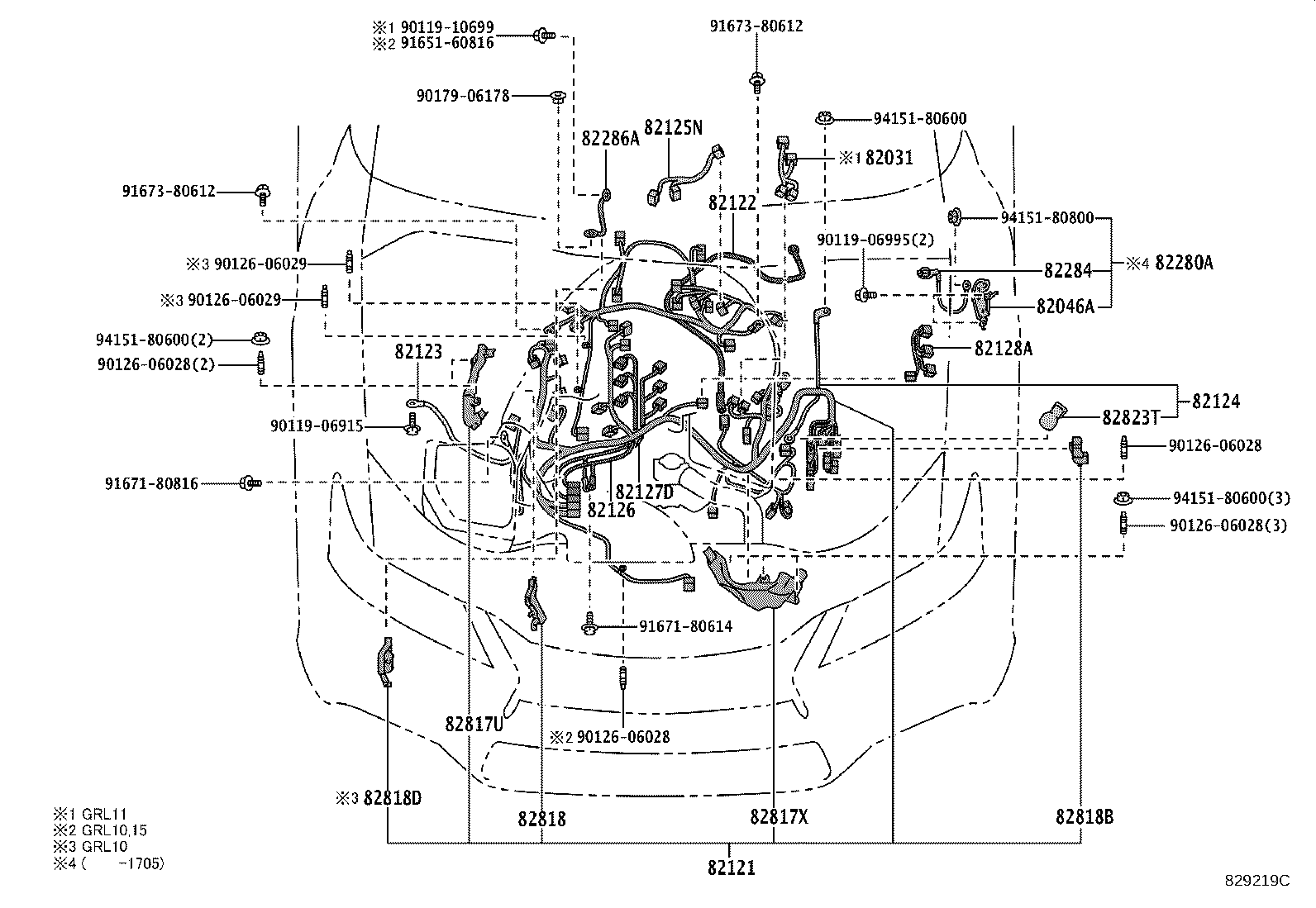 82142-30140 WIRE, INSTRUMENT PANEL, NO.2 product image
