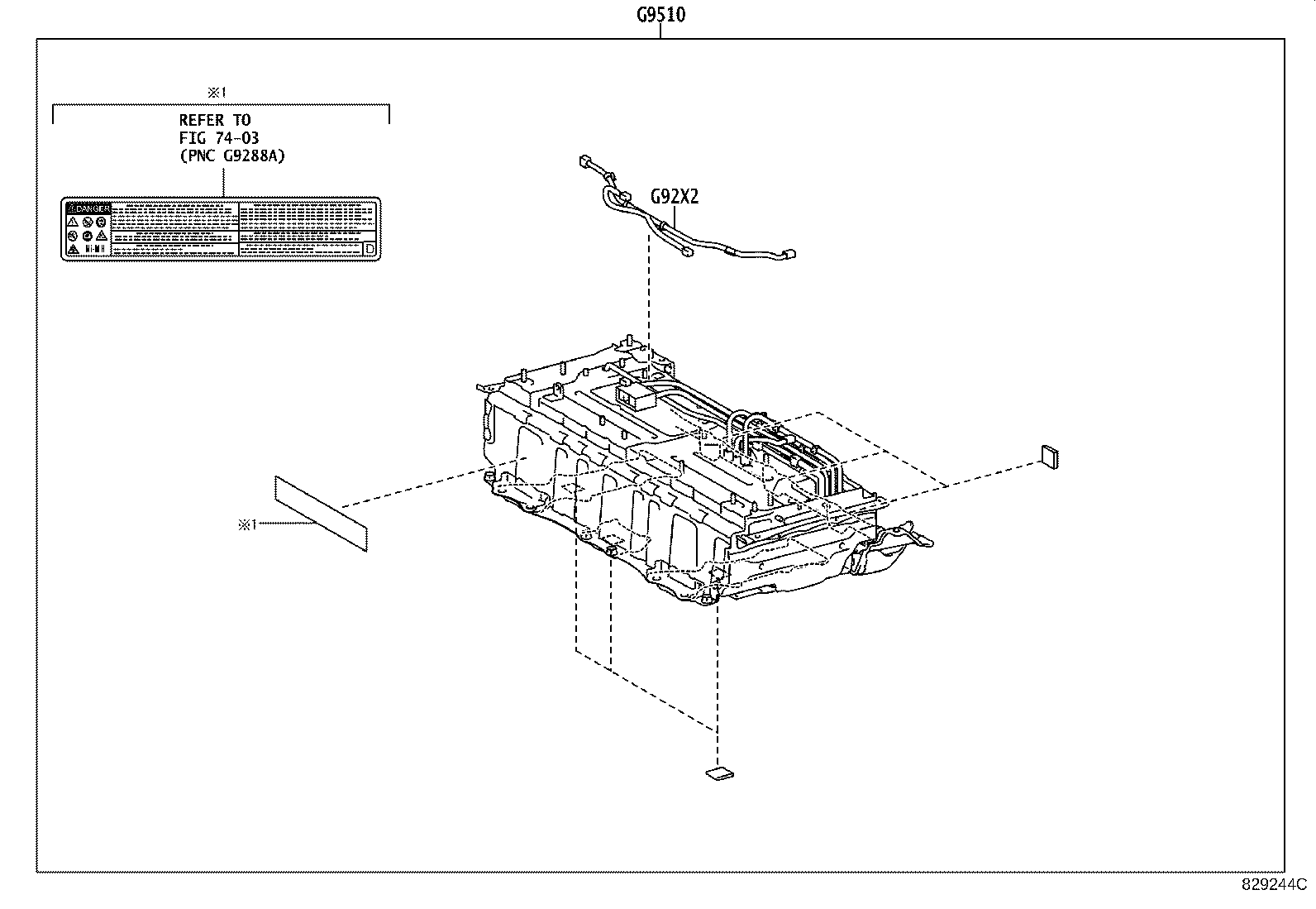 G920L-30030 COVER SUB-ASSY, HYBRID BATTERY, UPPER NO.1 product image