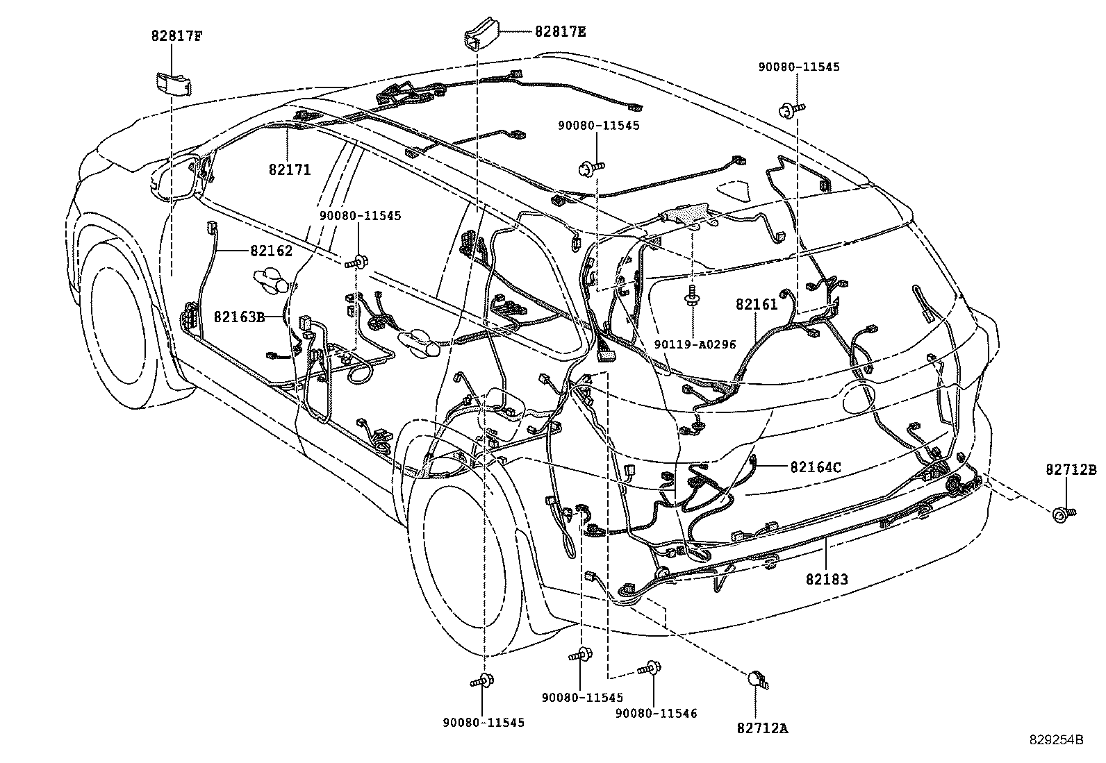 82127-08021 WIRE, ENGINE, NO.7 product image