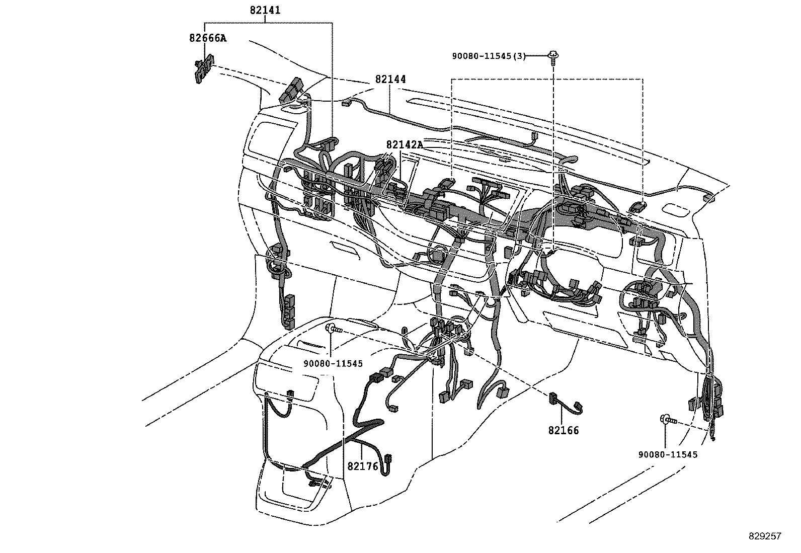 82127-08021 WIRE, ENGINE, NO.7 product image