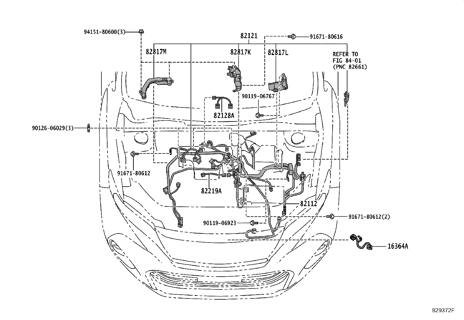82142-48G80 WIRE, INSTRUMENT PANEL, NO.2 product image