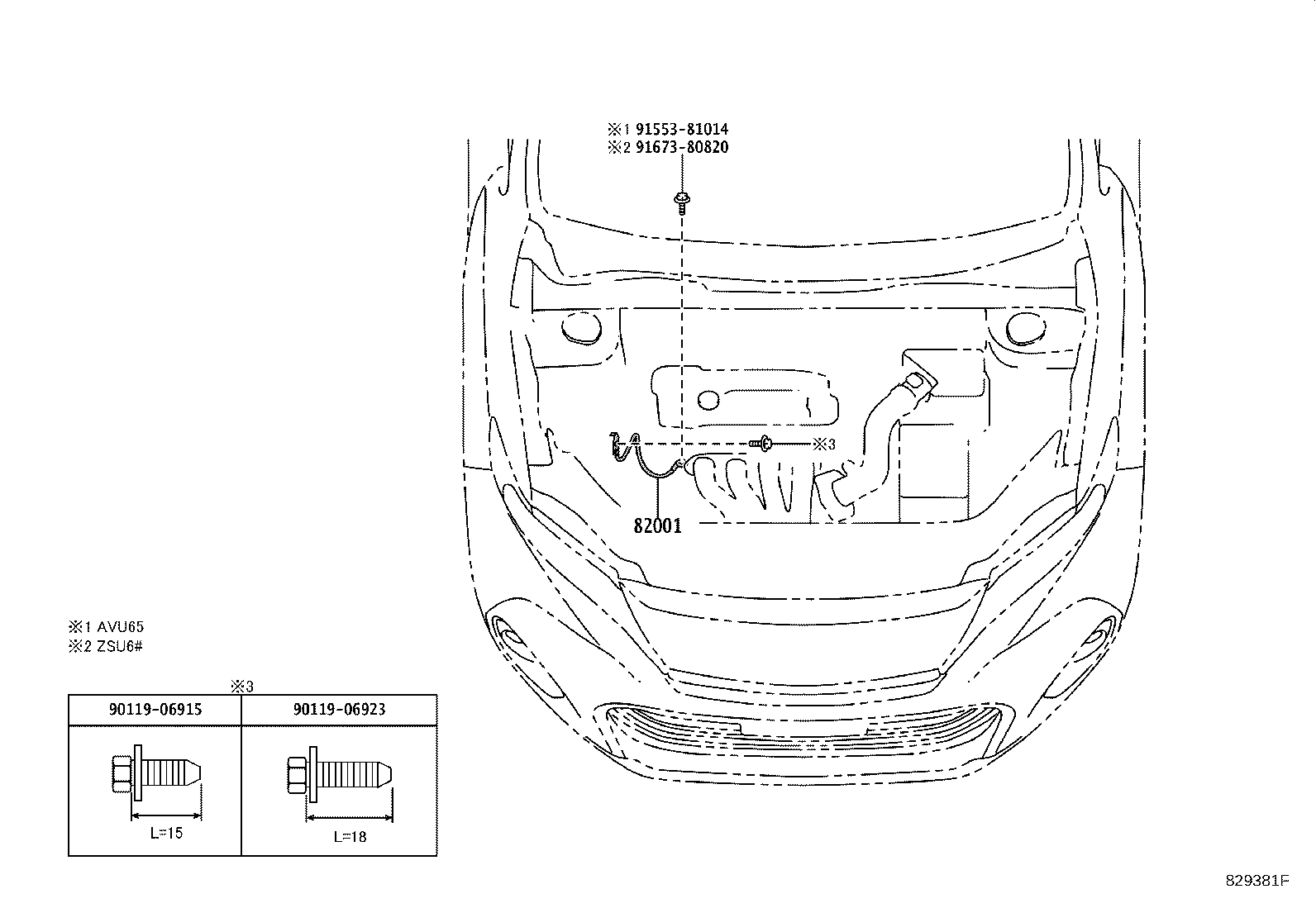 82142-48G80 WIRE, INSTRUMENT PANEL, NO.2 product image