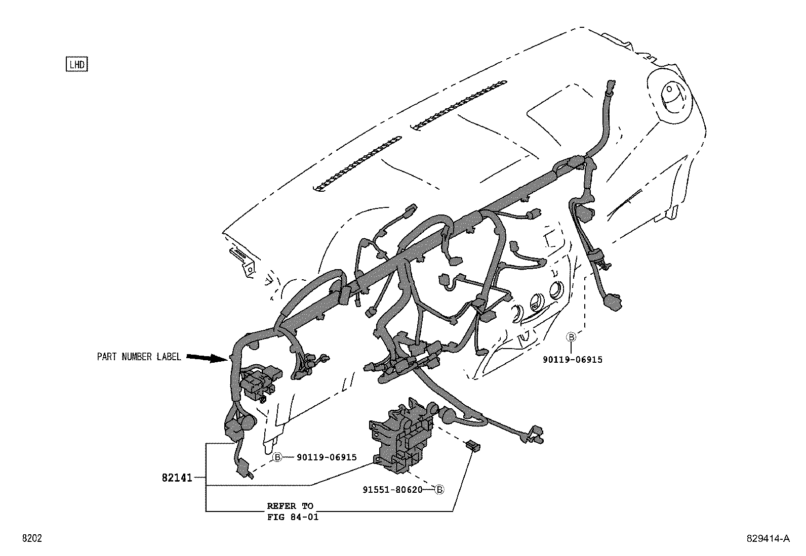 82046-BZ240 WIRE, BODY GROUND product image
