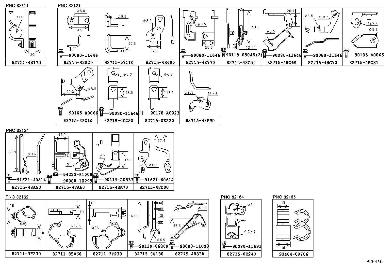 82191-0E080 WIRE, FRONT SEAT, RH product image