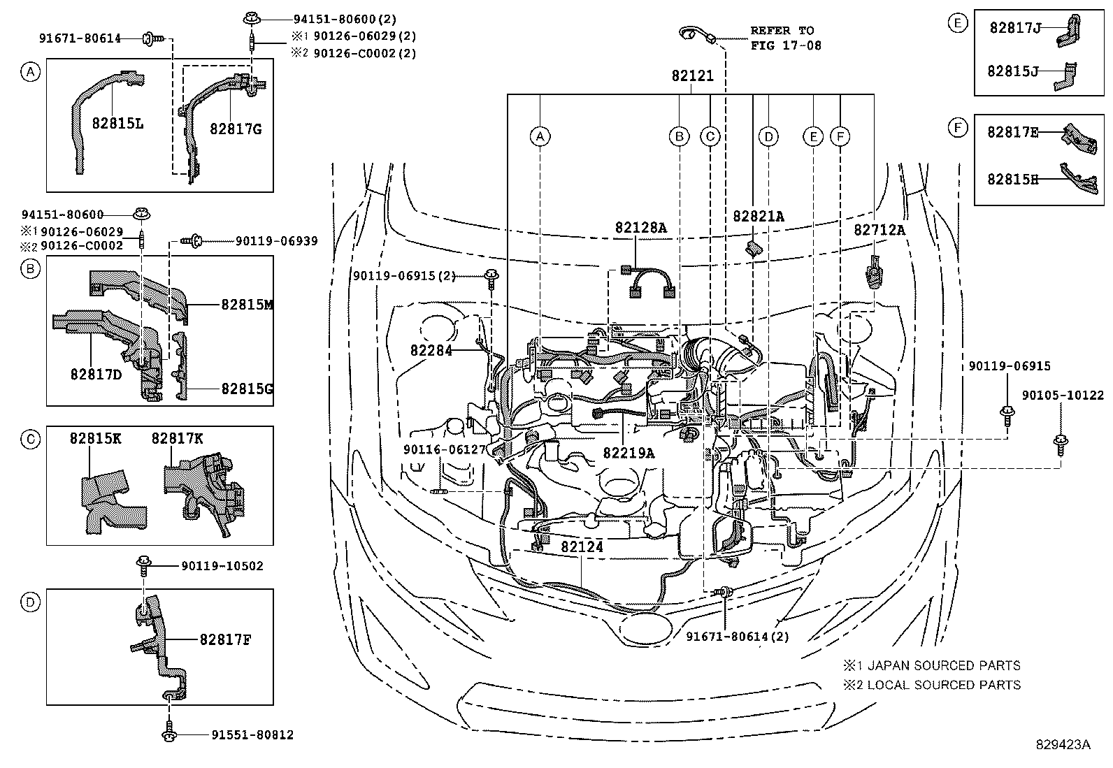 82191-33620 WIRE, FRONT SEAT, RH product image