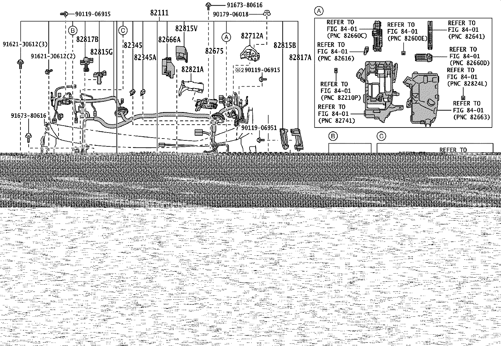 82142-V1050 WIRE, INSTRUMENT PANEL, NO.2 product image