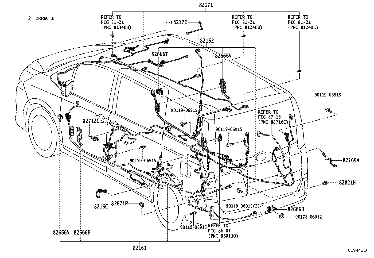 82817-28R00 PROTECTOR, WIRING HARNESS, NO.2 product image
