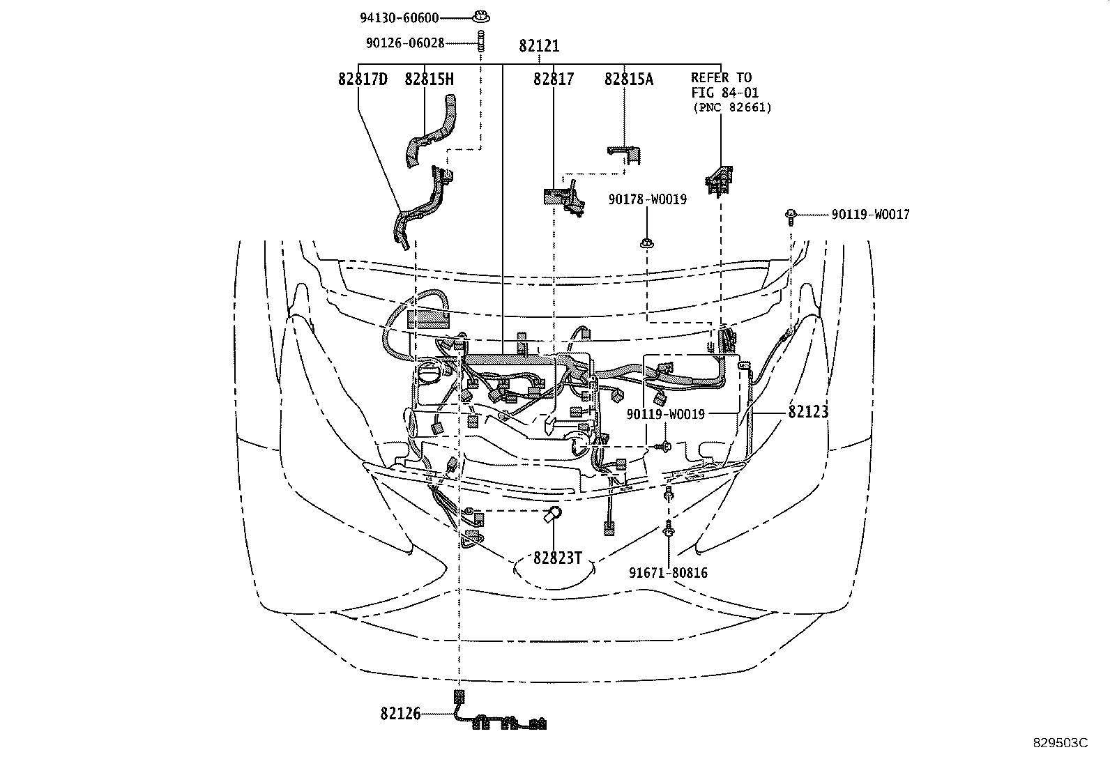 82121-0H461 WIRE, ENGINE product image