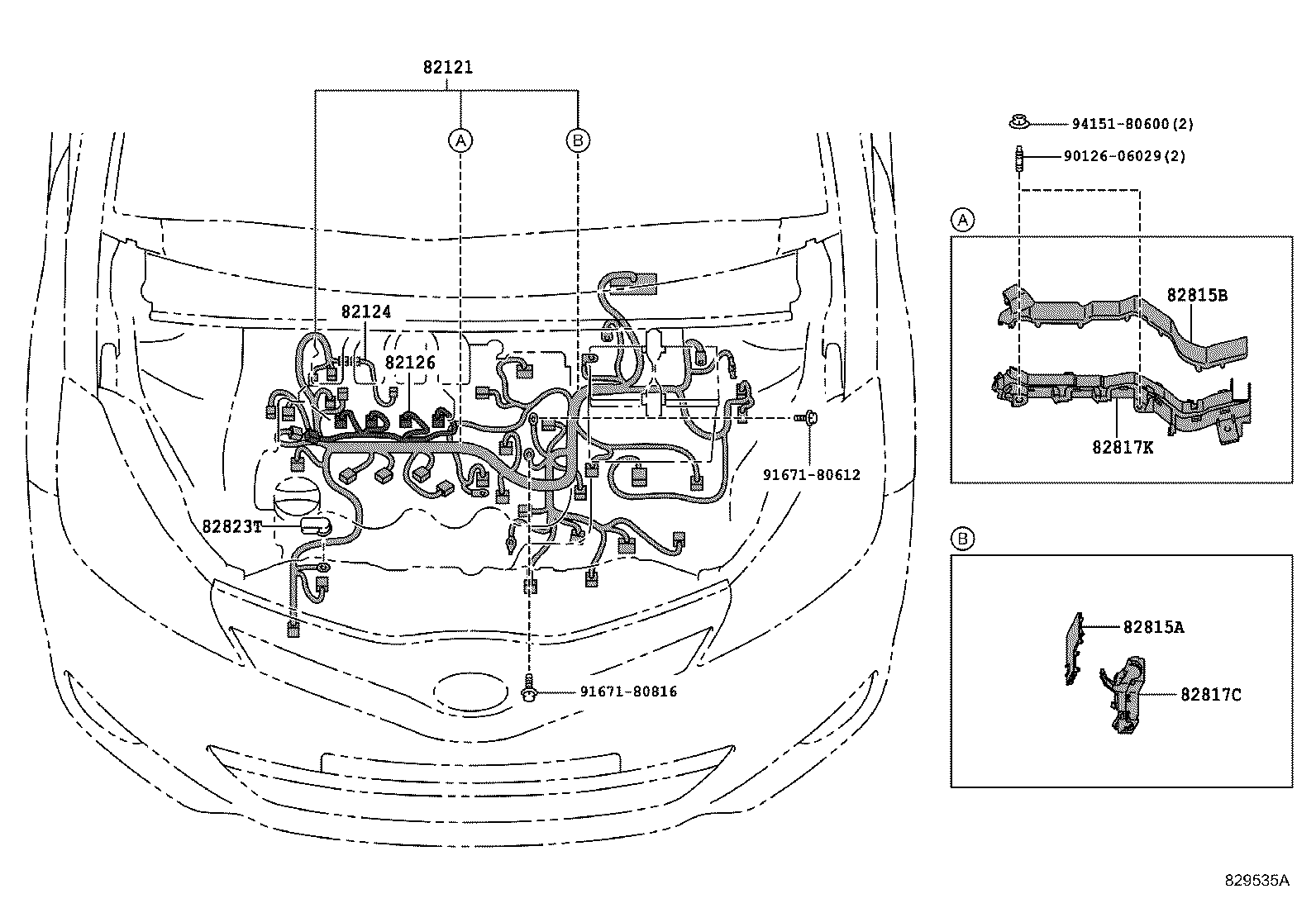 82113-52010 WIRE, ENGINE ROOM, NO.3 product image