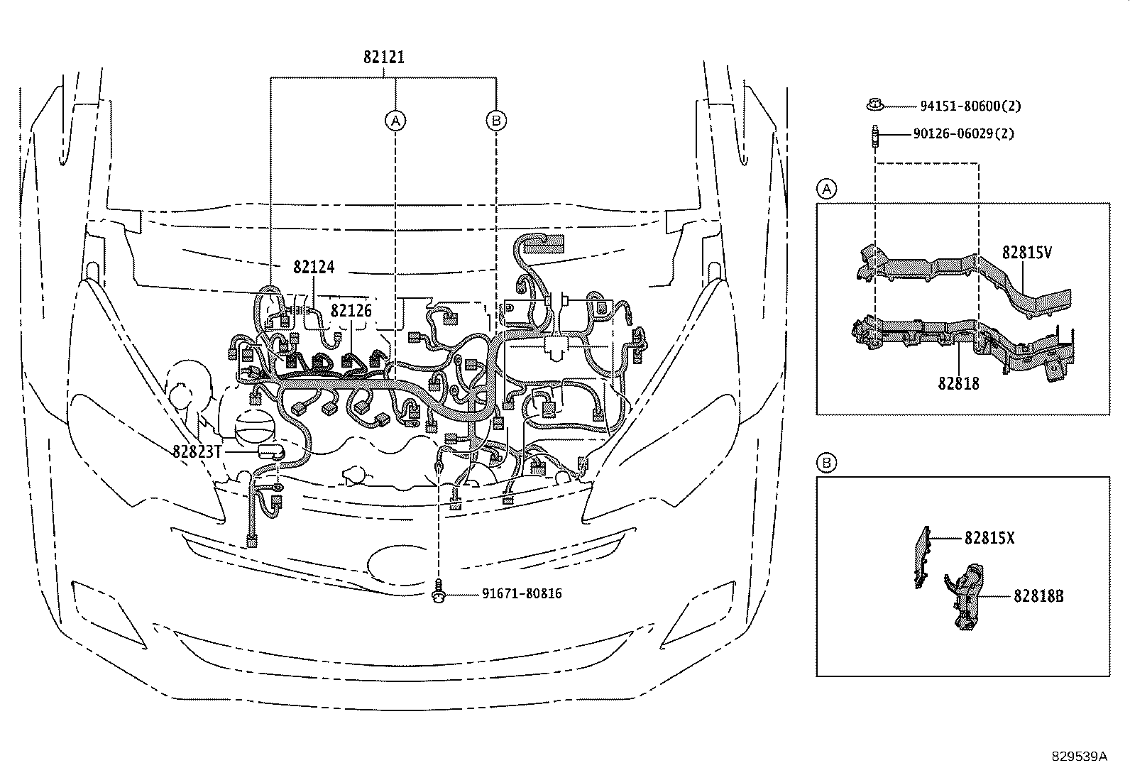82167-52010 WIRE, SEAT, NO.1 product image