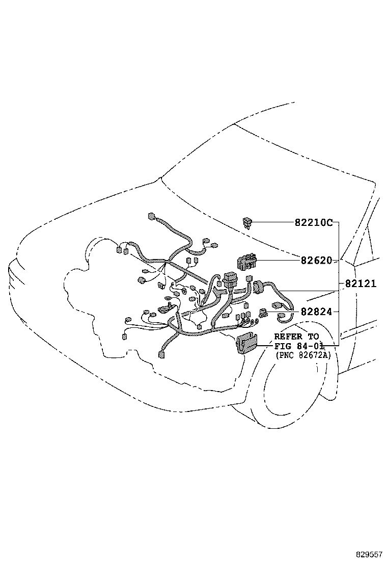 82121-13362 WIRE, ENGINE product image