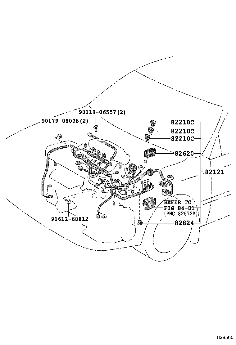 82219-12110 WIRE, SENSOR product image