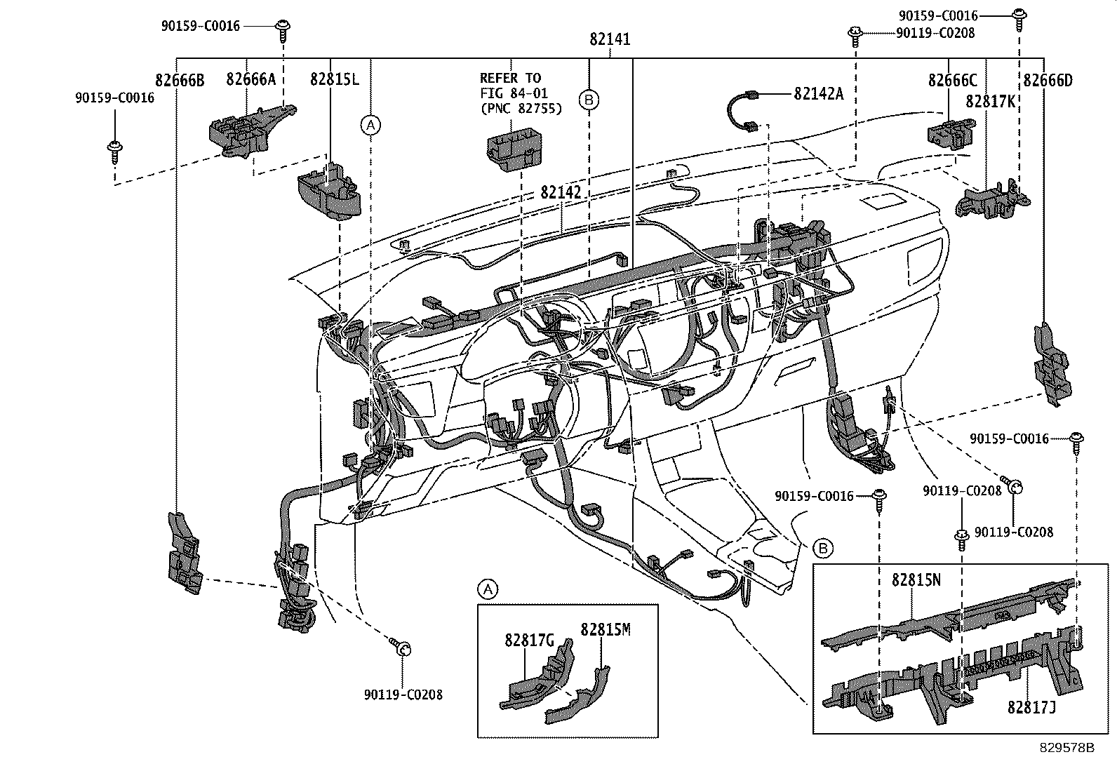 82046-02020 WIRE SUB-ASSY, BODY GROUND, NO.1 product image