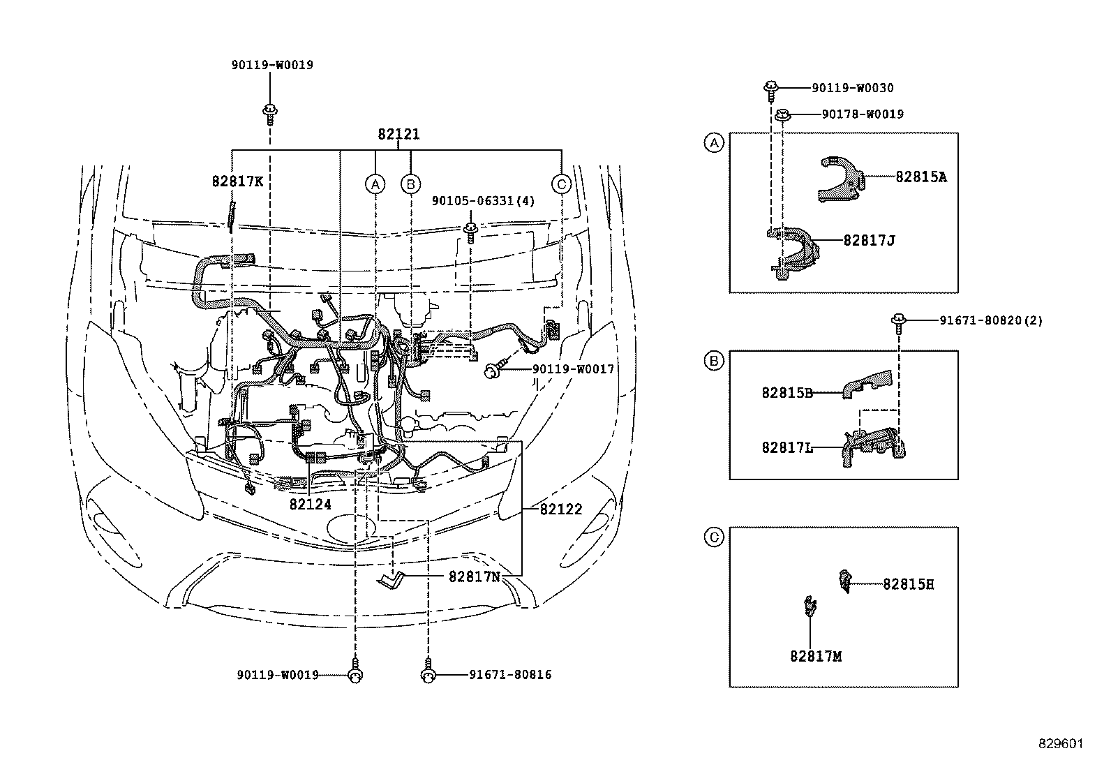 82121-0DN30 WIRE, ENGINE product image