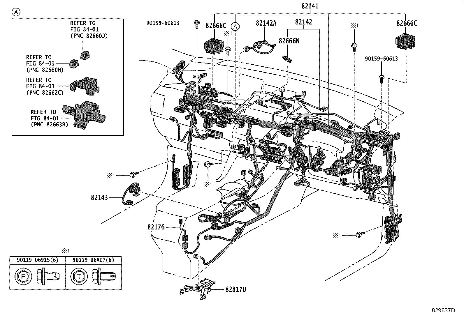 82142-78210 WIRE, INSTRUMENT PANEL, NO.2 product image