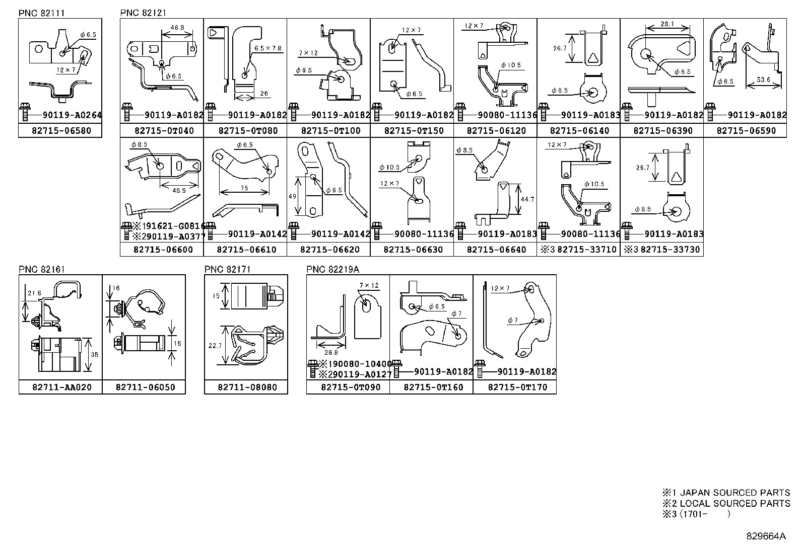 82192-06310 WIRE, FRONT SEAT, LH product image