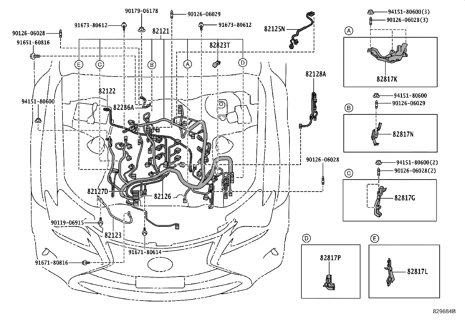 82817-30M00 PROTECTOR, WIRING HARNESS, NO.3 product image