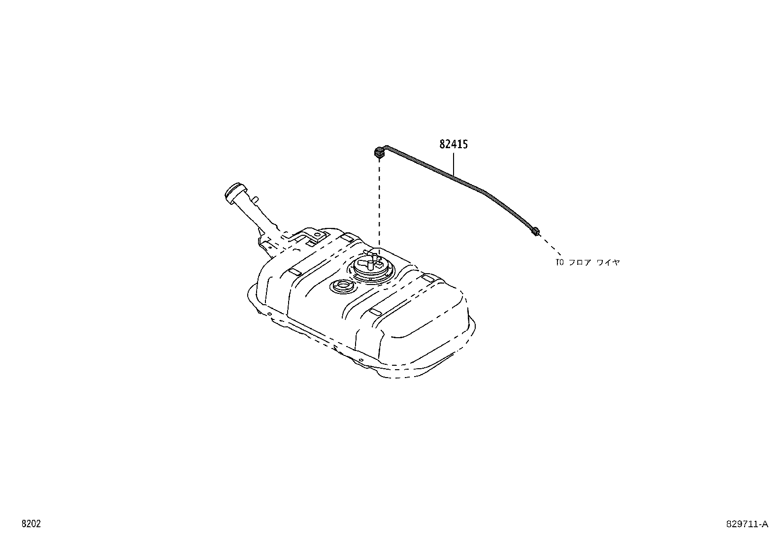82172-B5020 WIRE, ROOF, NO.2 product image